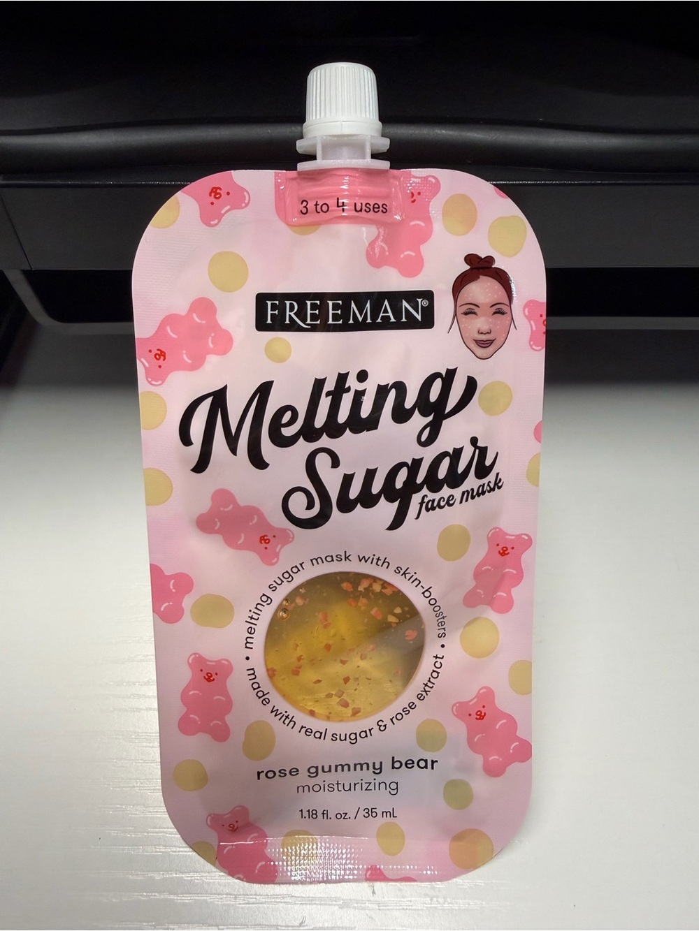 Melting Sugar Face Mask - Rose Gummy Bear (Pink)